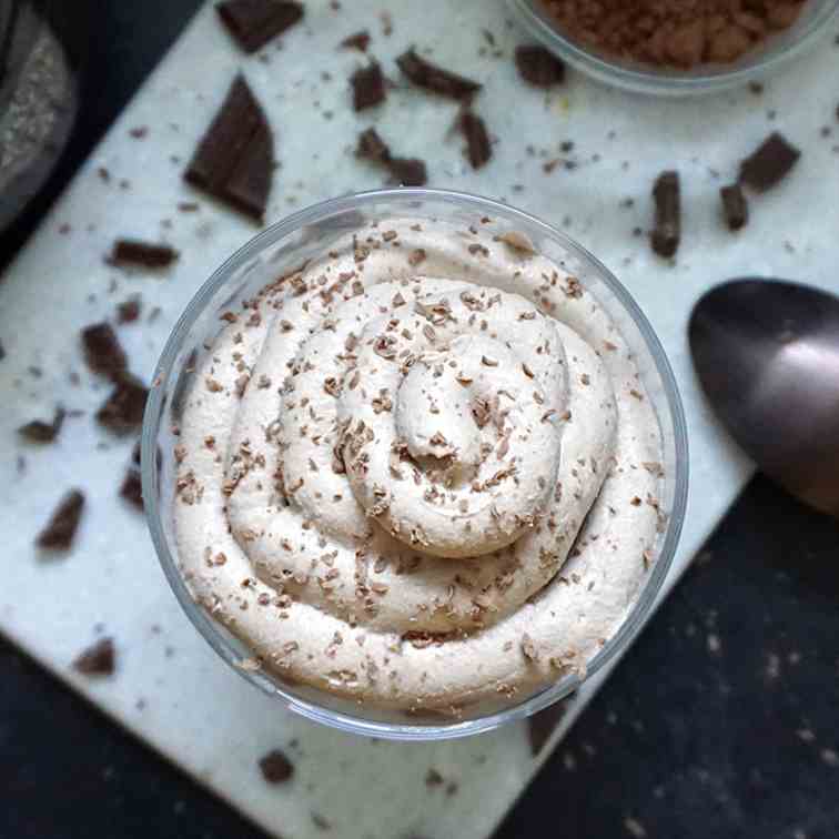 Espresso ricotta chocolate mousse