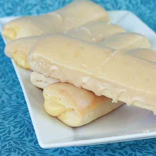 Maple-Glazed Baked Long Johns