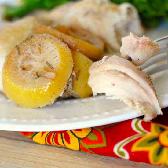 Slow Cooker Lemon Pepper Chicken