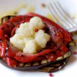 Aubergine, Bell Pepper and Cauliflower