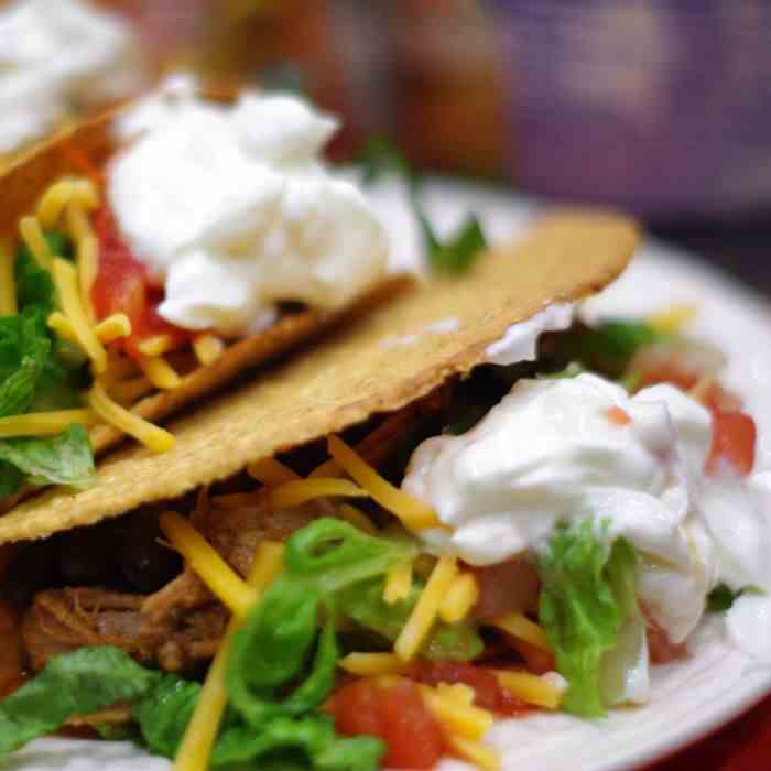 Pork Tacos with Black Beans