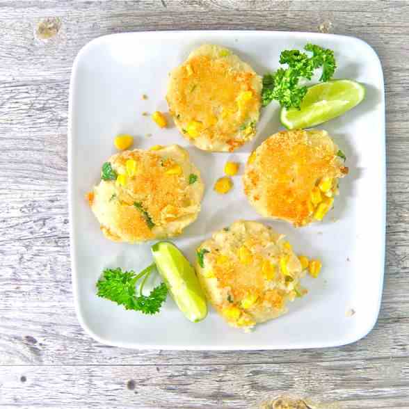 Lentil and Corn Fritters