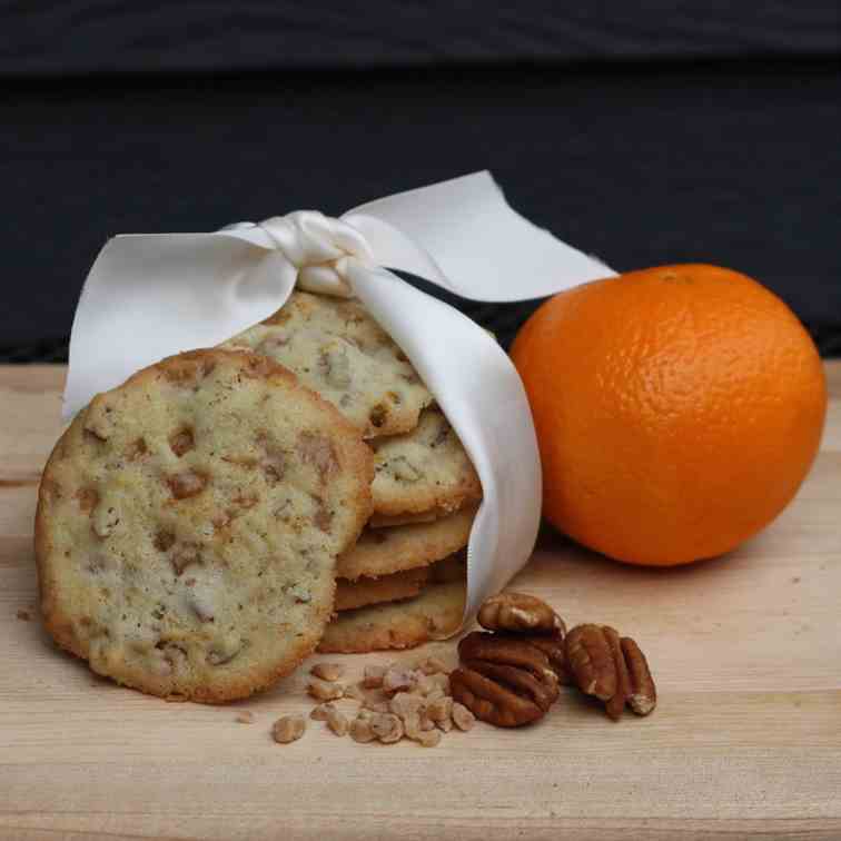 Orange Pecan Toffee Sandies