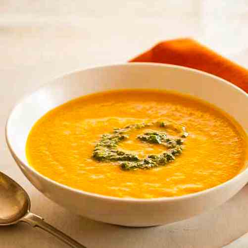 Healthy Coconut Oil Carrot Soup