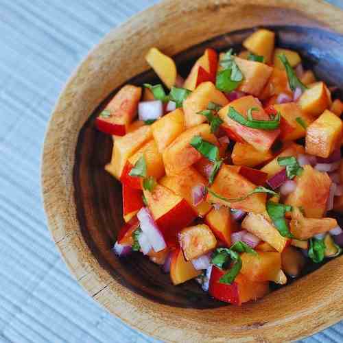 Nectarine Basil Salsa