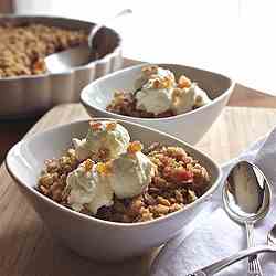 Raspberry Nectarine Crumble