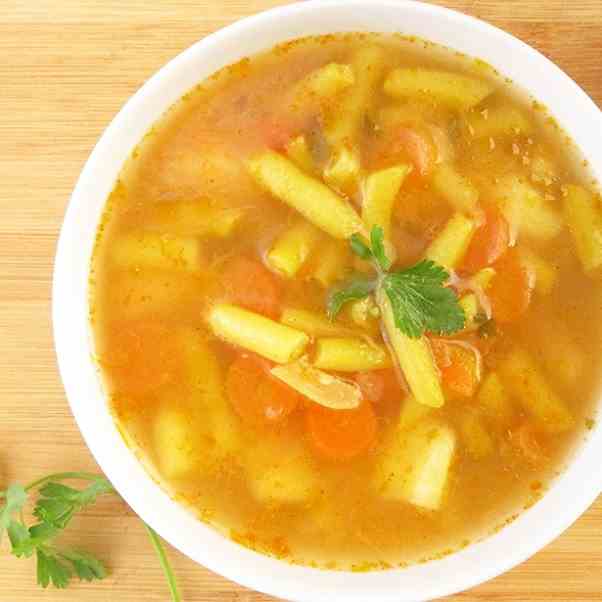 Delicious Vegan Wax Beans Soup