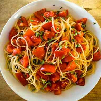 Healthy Coconut Oil Spaghettini Recipe