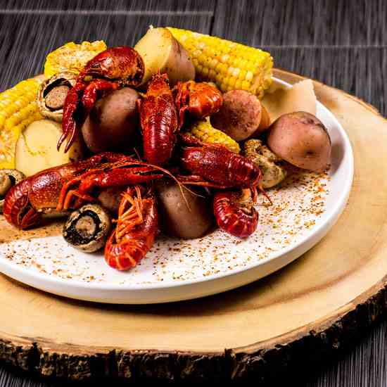 Cajun crawfish boil