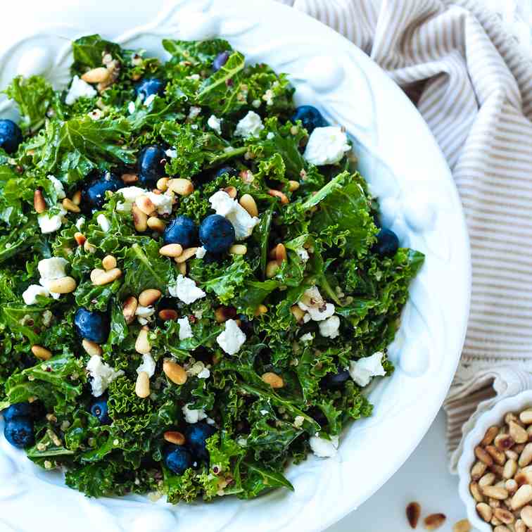 Kale and Blueberry Quinoa Salad