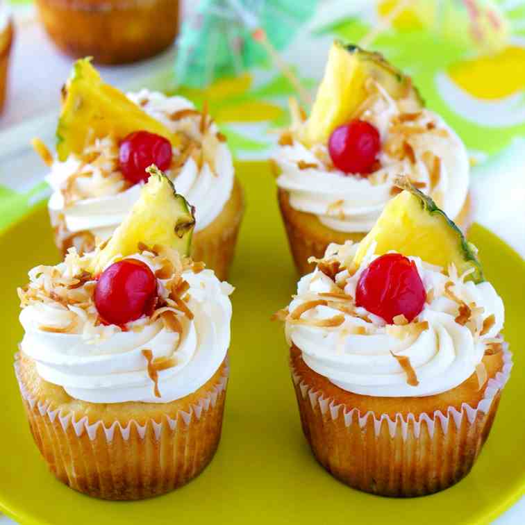 Pina Colada Cupcakes