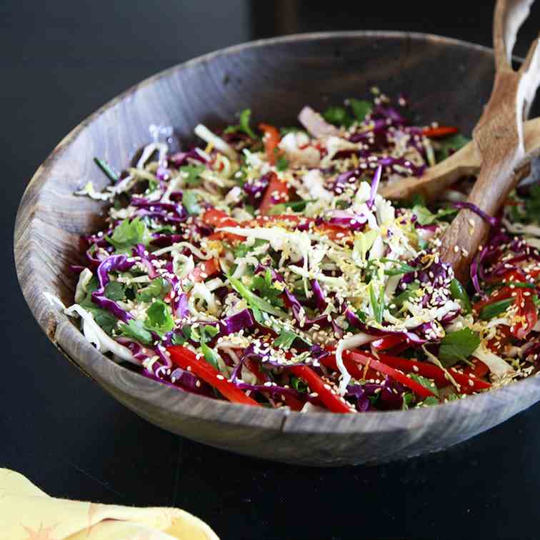 Vegan Asian Coleslaw