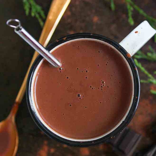Coconut Milk Peppermint Hot Chocolate
