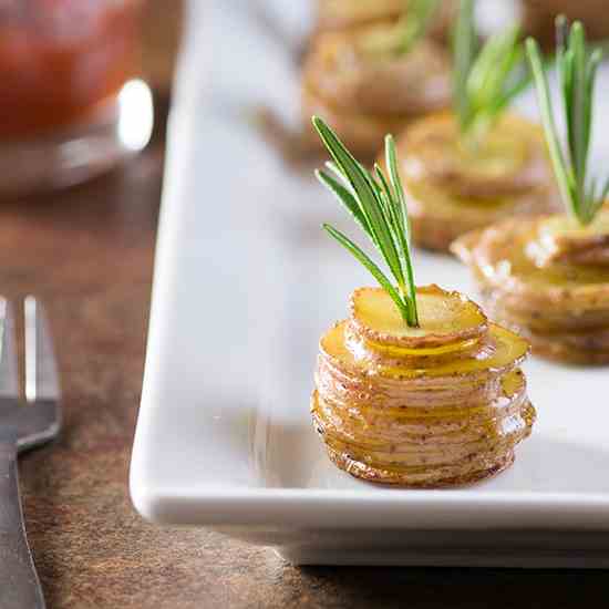 Roasted Baby Potato Stacks