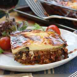 Skinny chicken moussaka