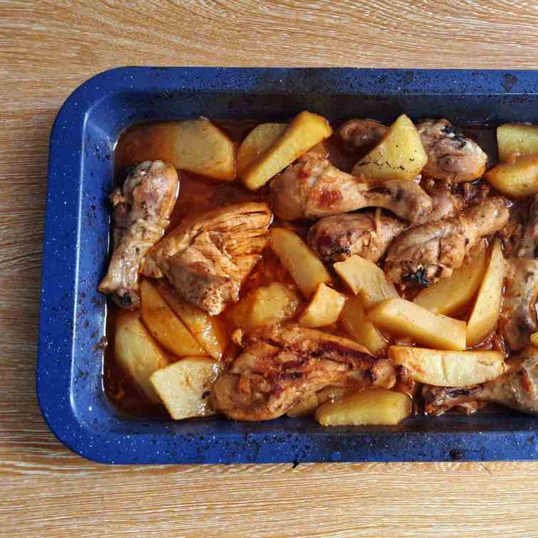 Baked Chicken and Potatoes 