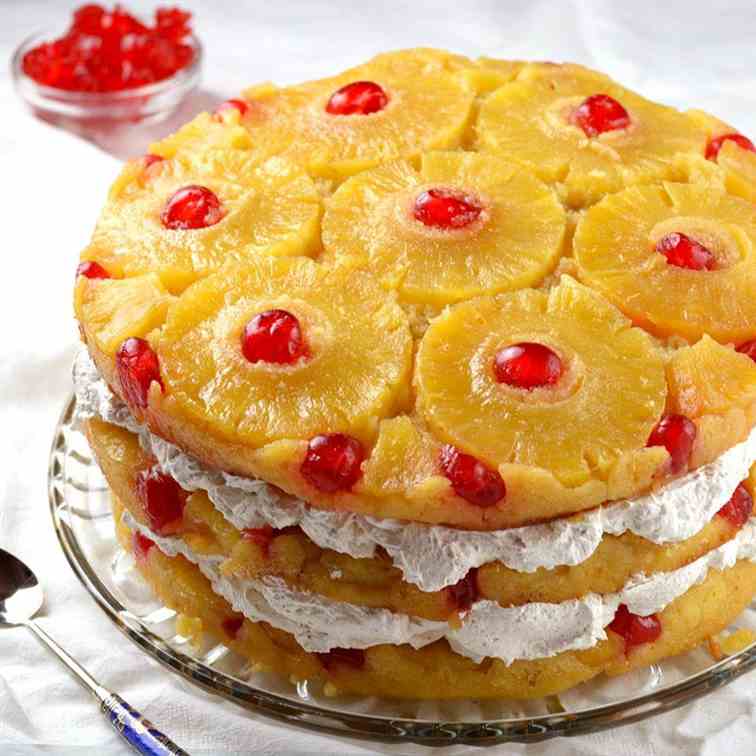 Simple Pineapple Upside Down Cake 