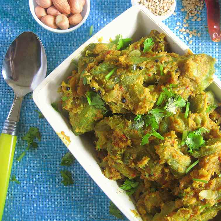 Stuffed Ridge Gourd Masala curry