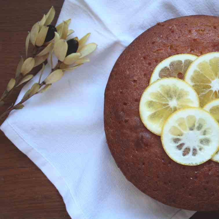 Grapefruit Syrup Cake