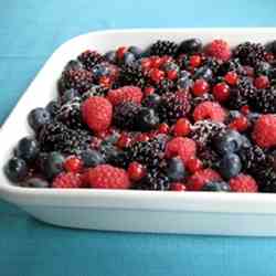 Summer fruits crumble