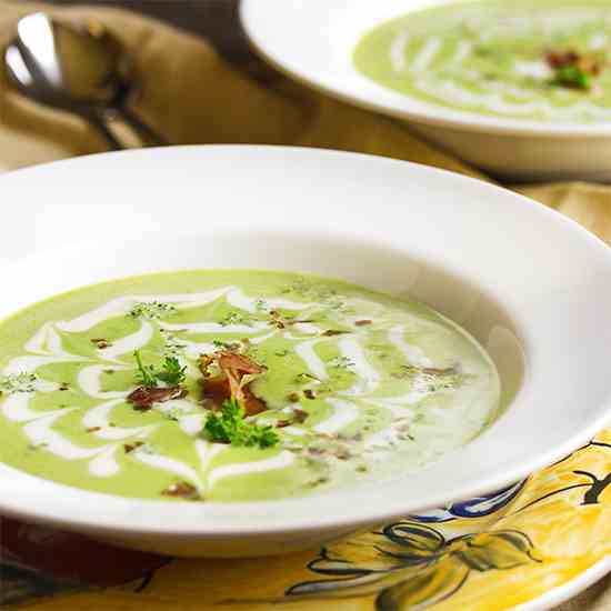 Chilled Spring Pea Soup