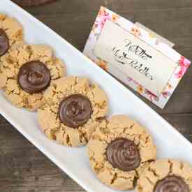 Nutella Peanut Butter Thumbprints