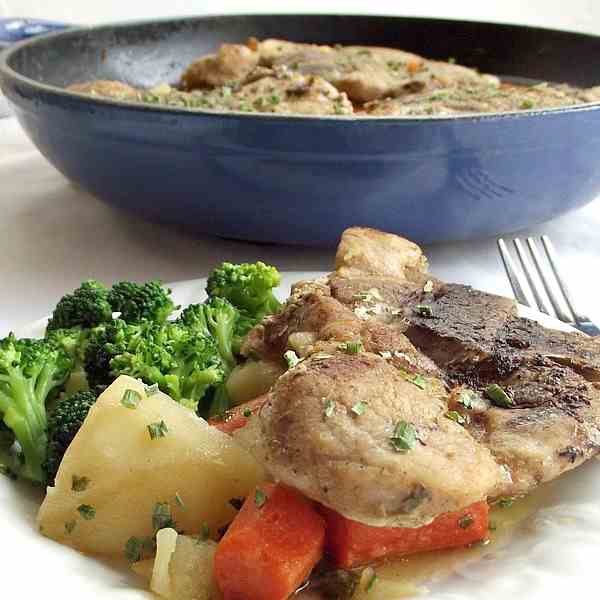 One-Pot Chops and Vegetables