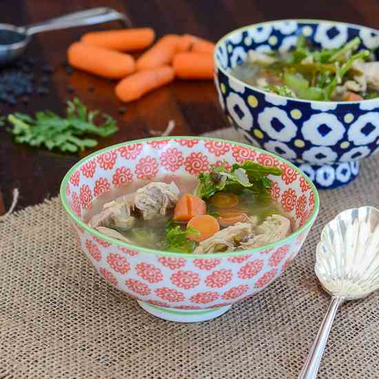 Lentil Kale Chicken Soup