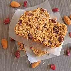 Cranberry Almond Granola Bars