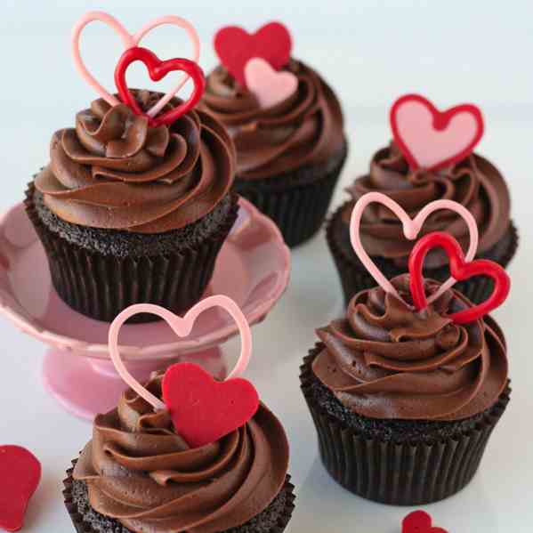 Heart Cupcake Toppers