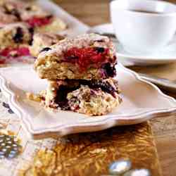 Scottish Oat Scones with Berries