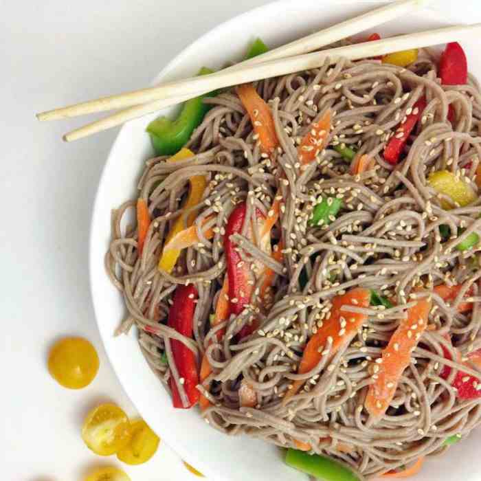 Spring Soba Noodle Salad