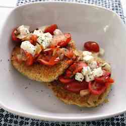 Caprese Quinoa Cakes