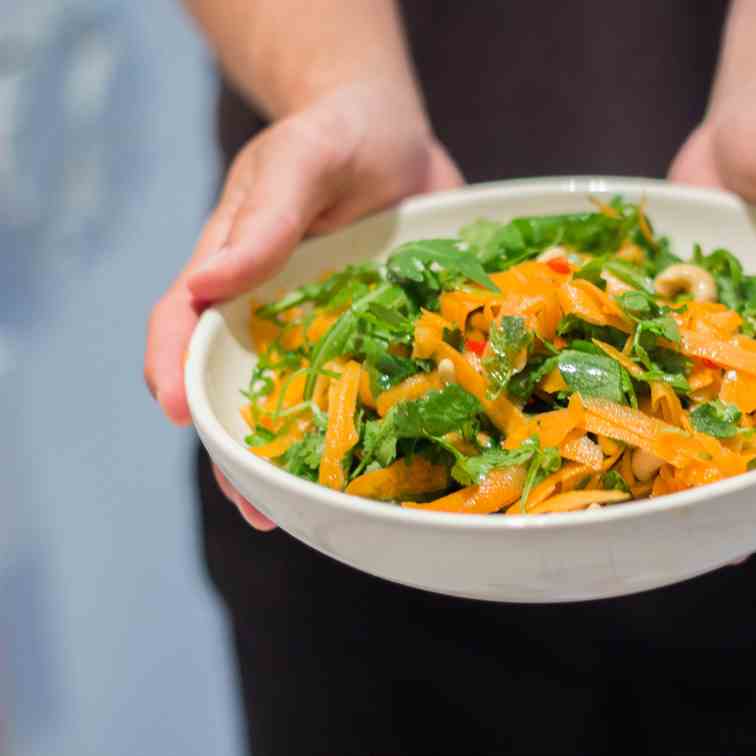 Carrot cashew summer salad