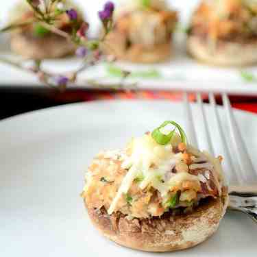 Chicken stuffed mushrooms