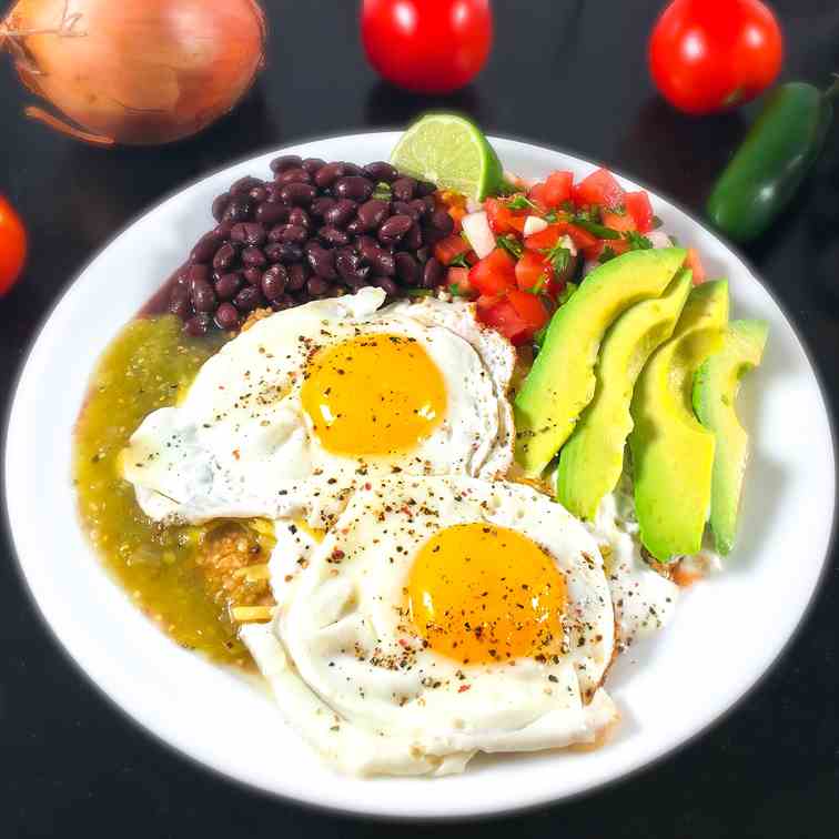 Savory Oatmeal Huevos Rancheros