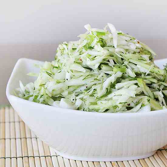 Healthy Vegan Coleslaw