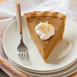 Pumpkin Pie with Gingered Whipped Cream