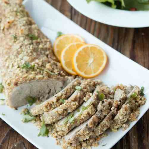 herb crusted pork tenderloin