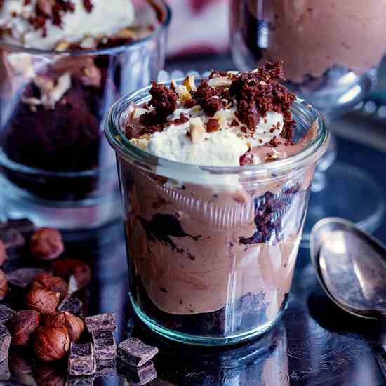 Spiked Nutella Parfaits