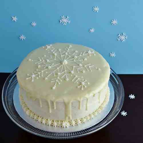 Meyer Lemon Snowflake Cake