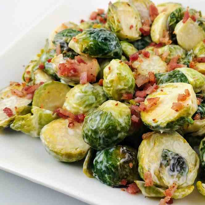 Bacon Ranch Brussels Sprouts