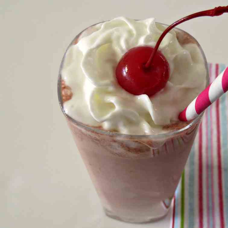 Chocolate Cherry Jubilee Frappe