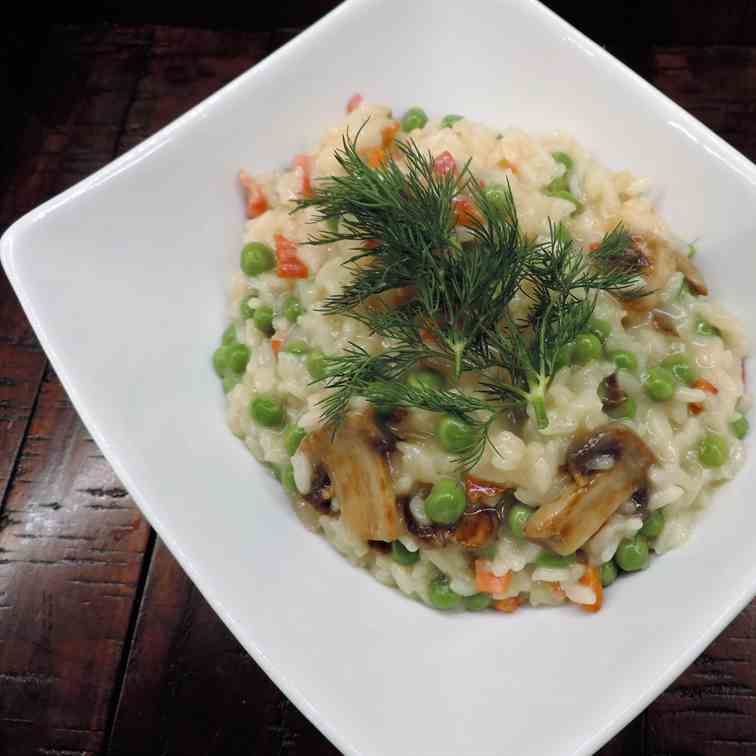 Pancetta and Pea Risotto
