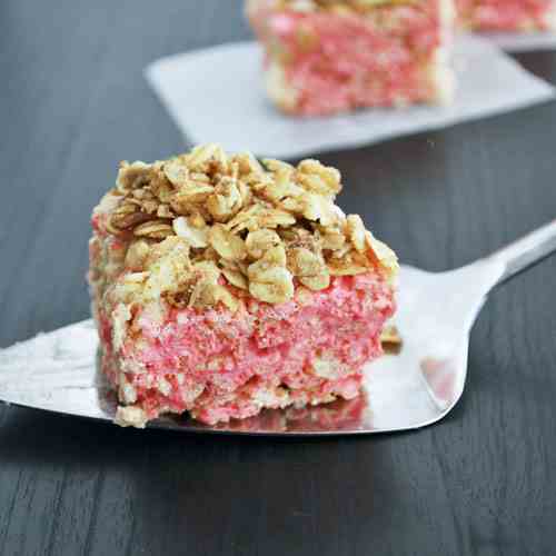 Berry Cobbler Rice Krispy Treats