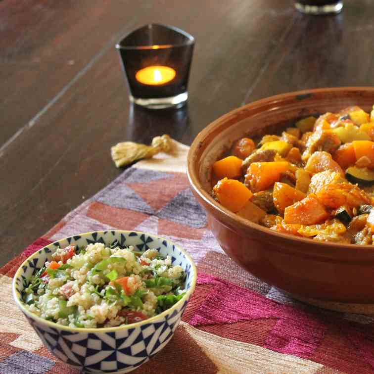 Moroccan Lamb Tagine & Quinoa Tabbouleh