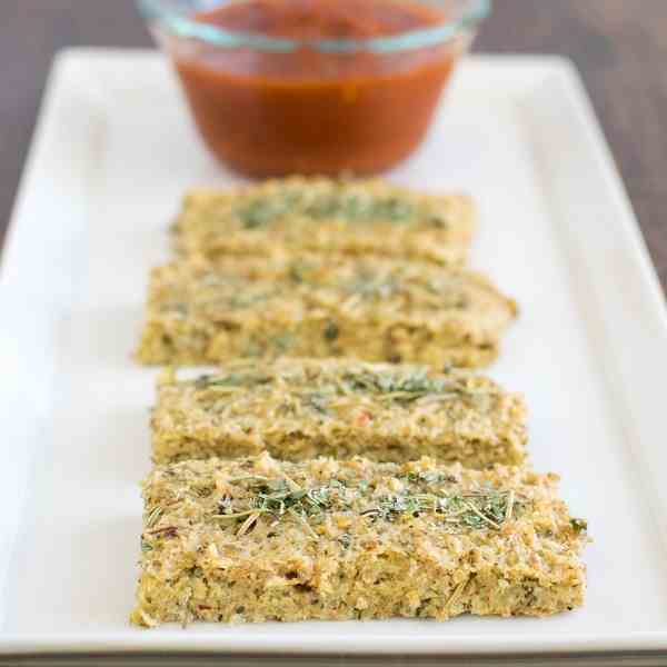 Quinoa Almond Herbed Bread Sticks