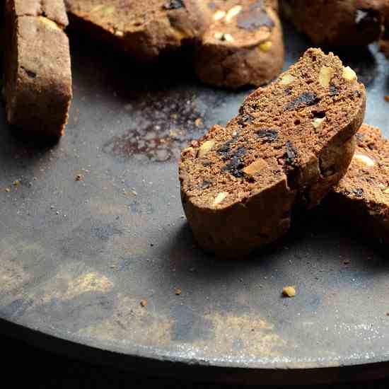 Chocolate Hazelnut Biscotti