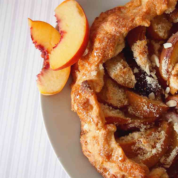 Peach Almond Galette