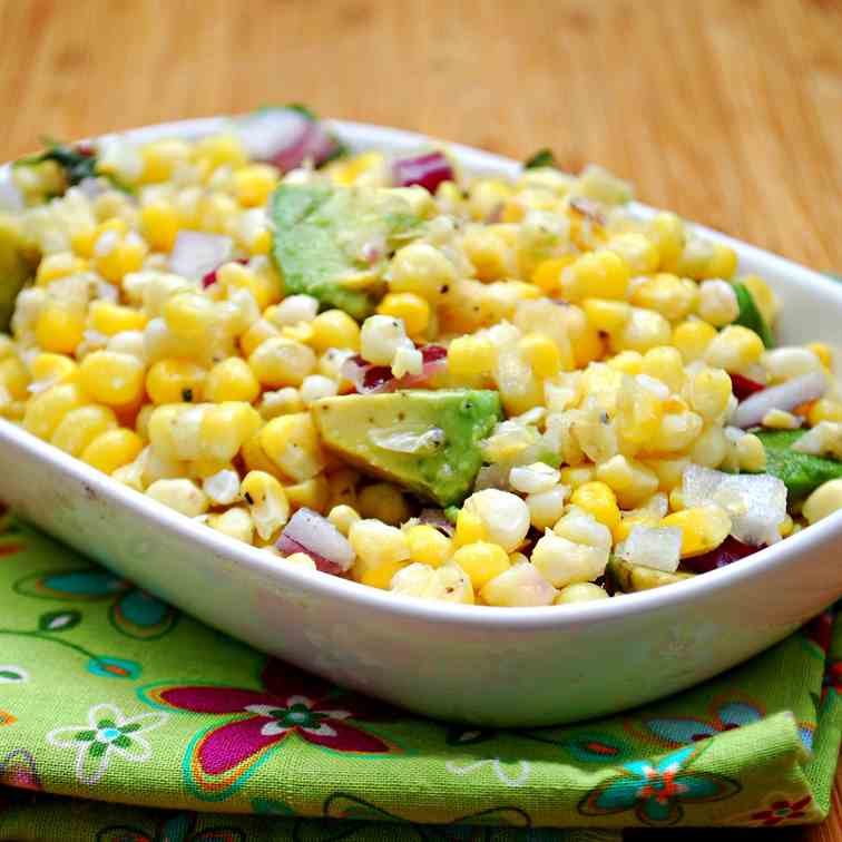 Fresh Corn & Avocado Salad